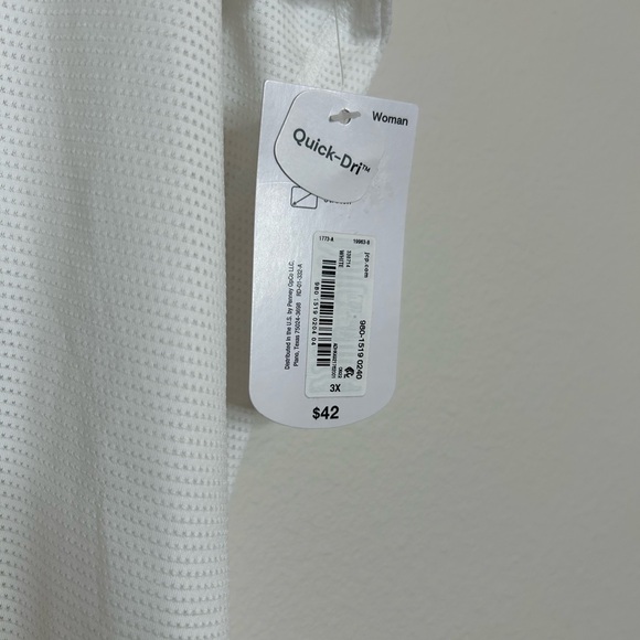 NWT - XERSION TEE- Stay Fresh - White Tee Size 3X - Picture 3 of 5